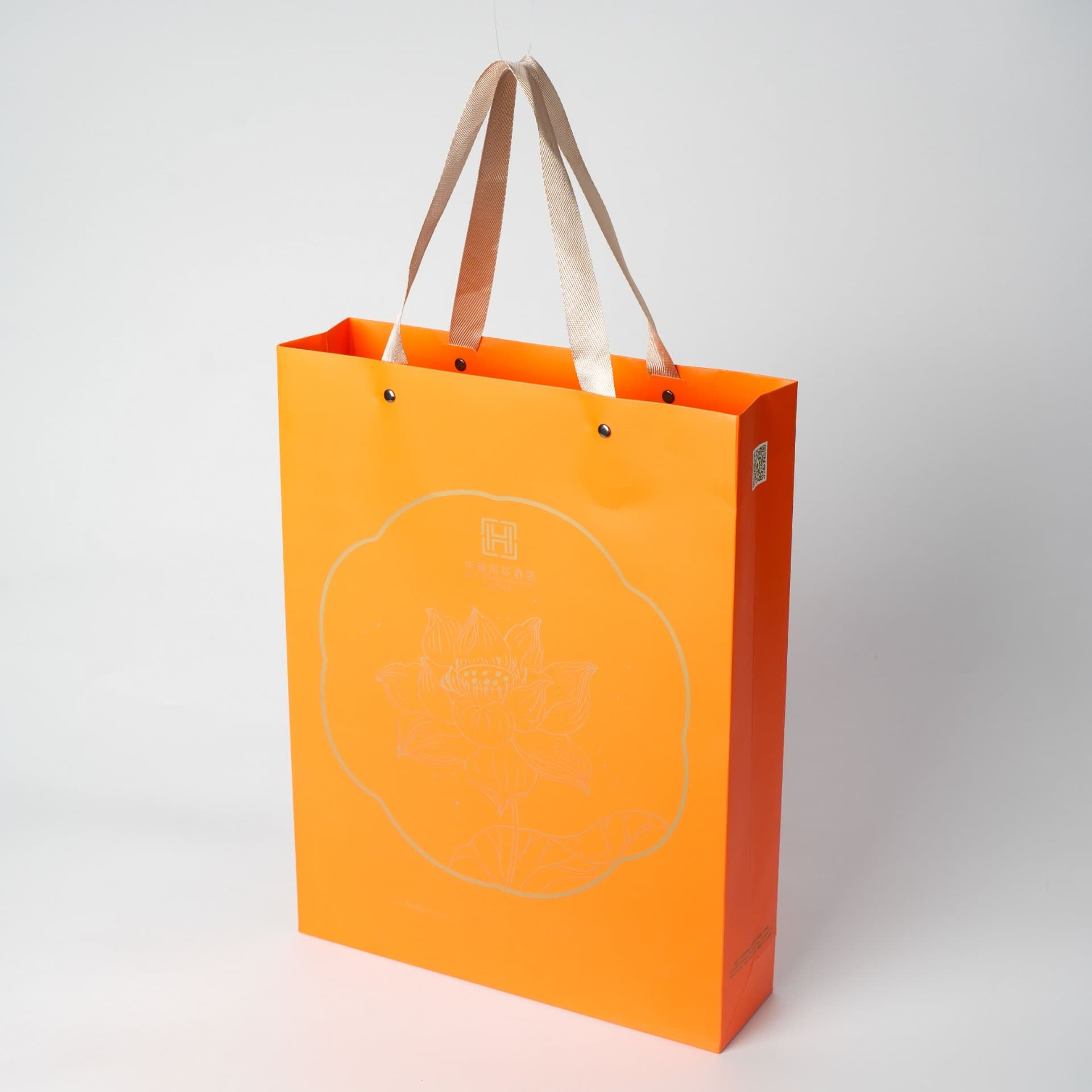 Elegant Lotus Paper Bag