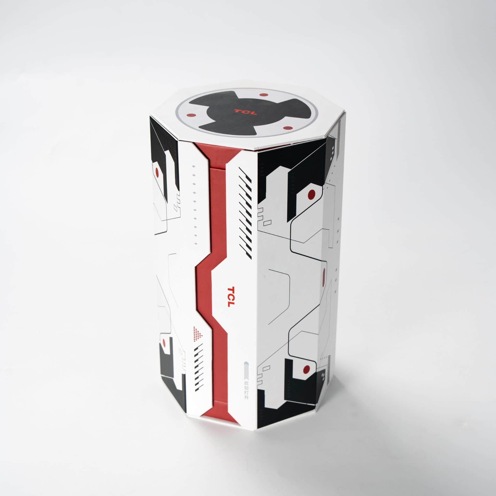 Hexagonal Double Open Rigid Box with Internal Platform